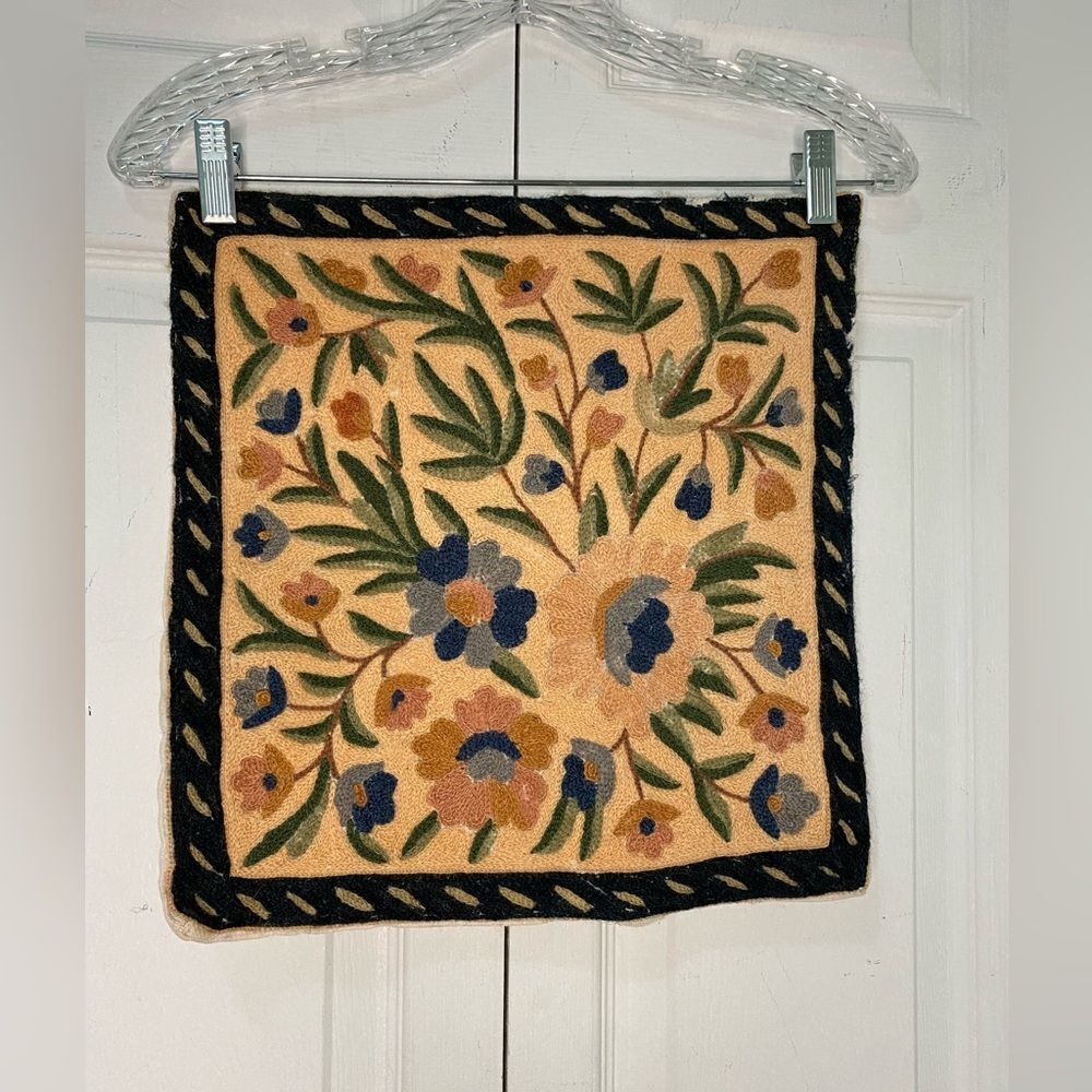 Vintage Floral Embroidery Pillowcase